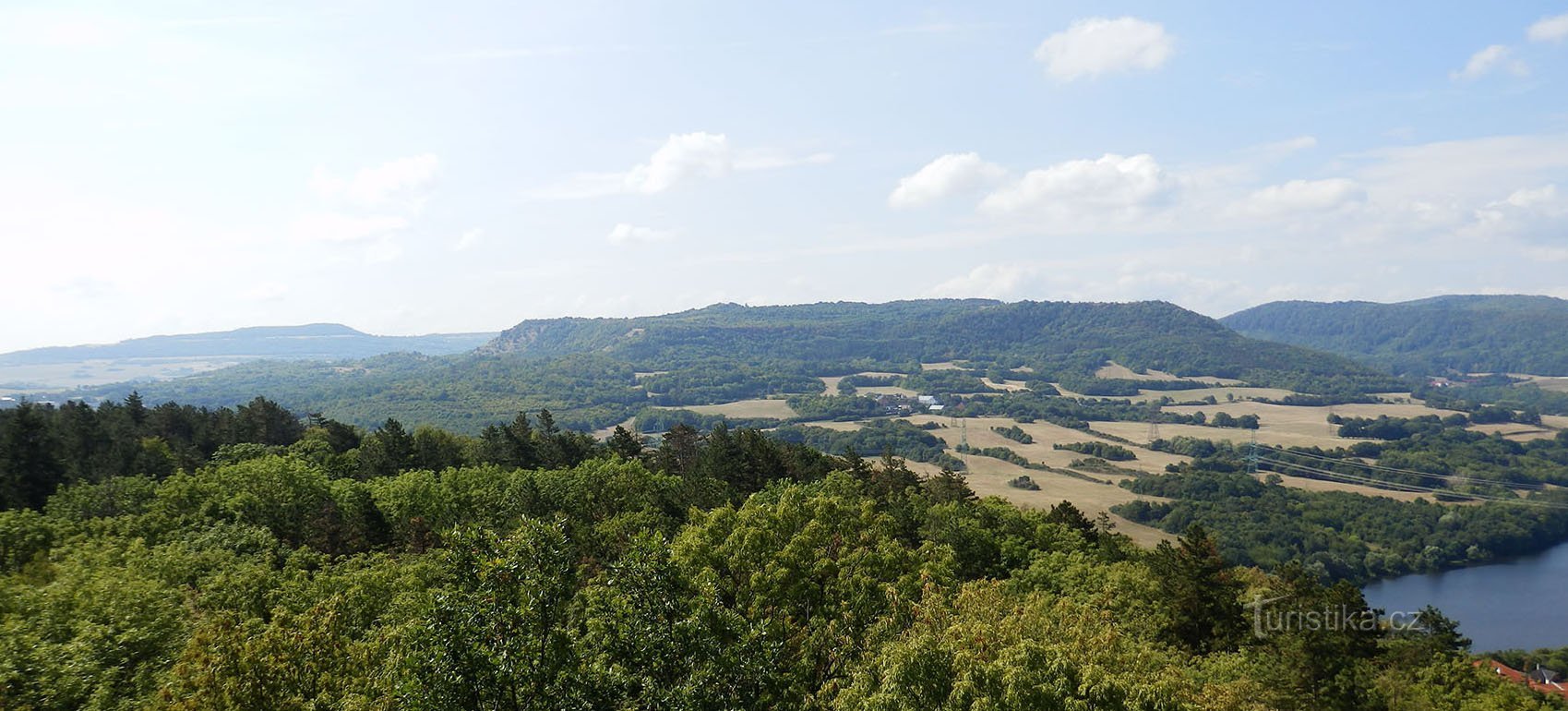 view from the lookout tower on Svaté vrch