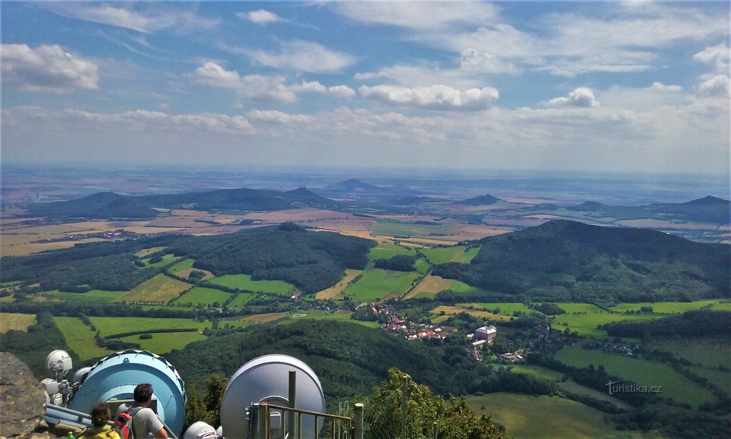 Vista da torre de observação para o sudeste