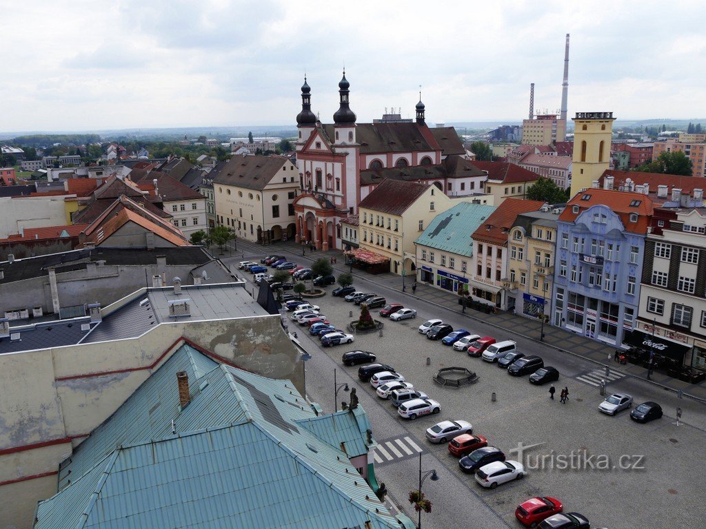 View from the tower to the square