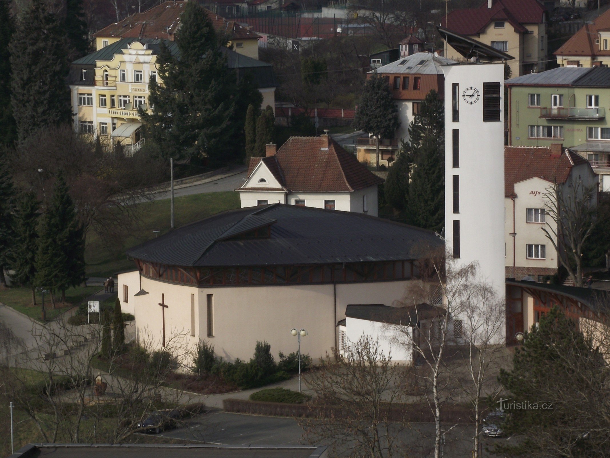 vue du haut du Palace Hotel