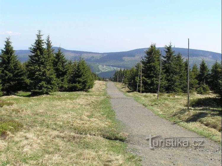 vue du sommet sur Černá hora