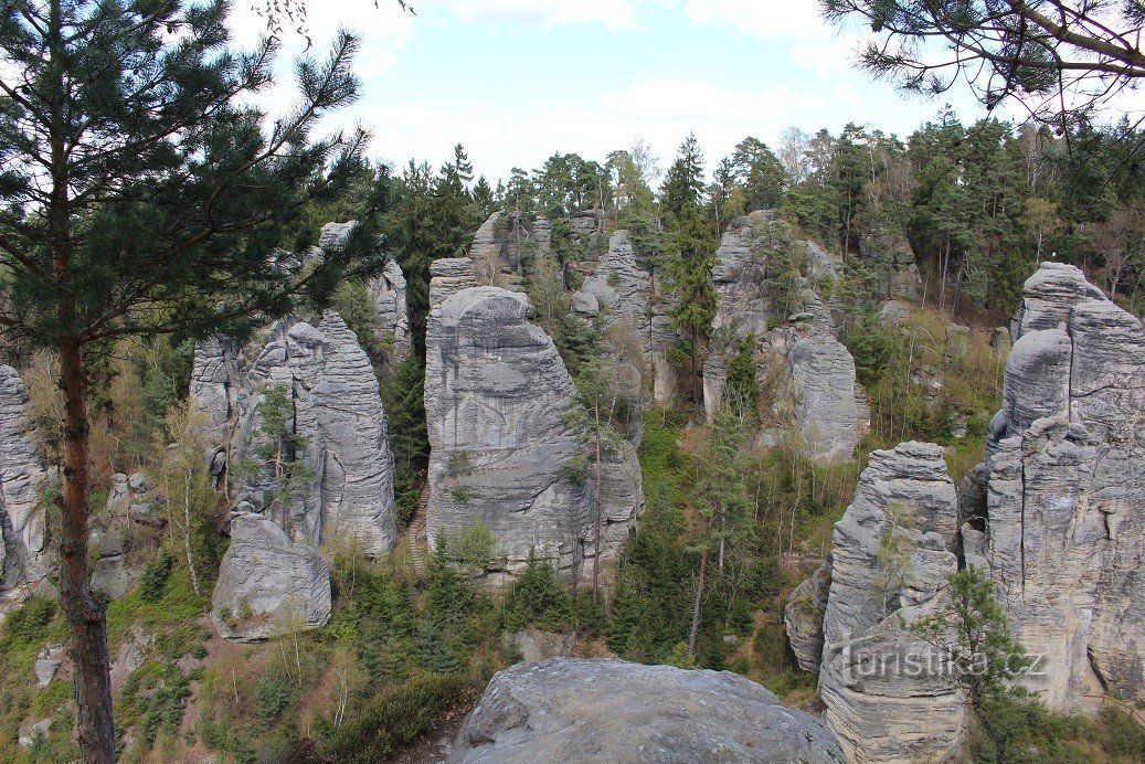 Vue depuis le belvédère du Paradis de Bohême