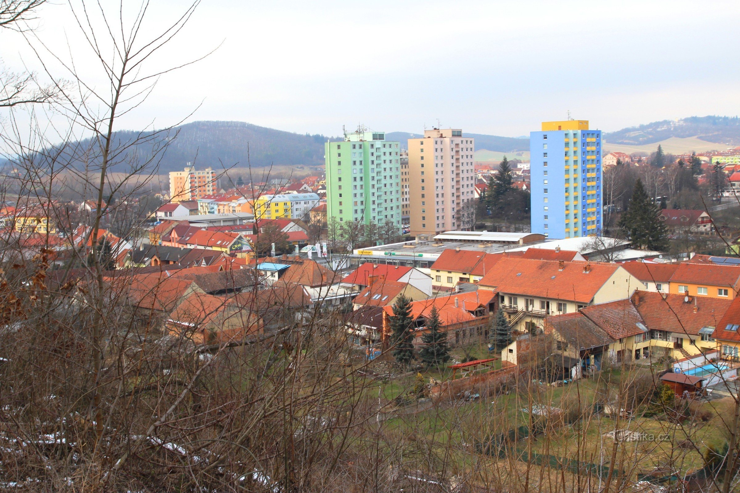 vista desde el mirador al noreste