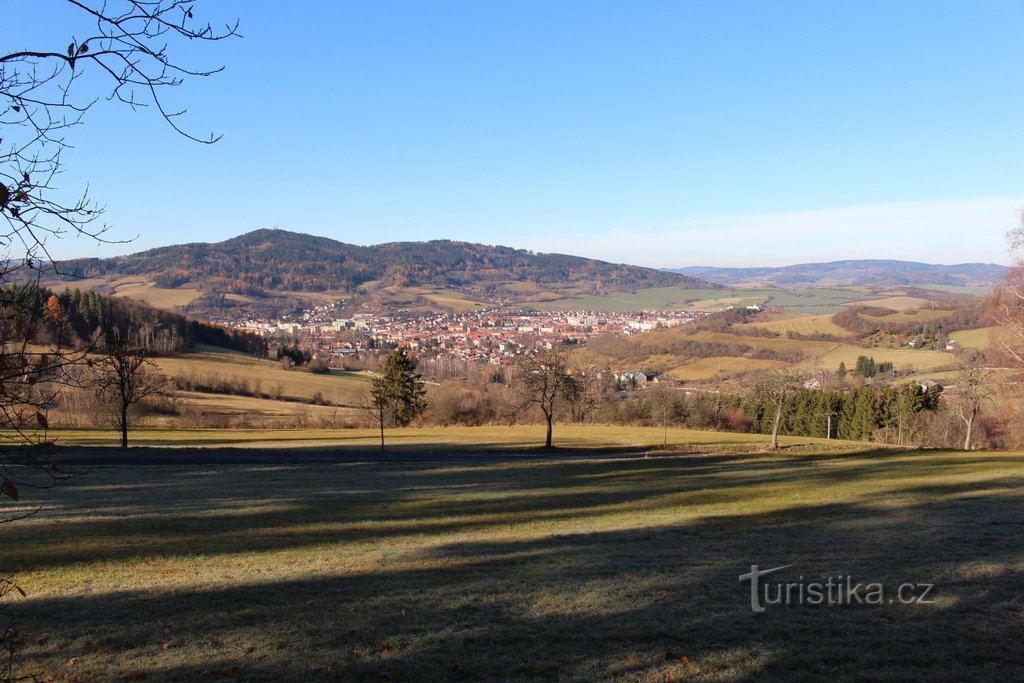 View from the viewpoint to the north