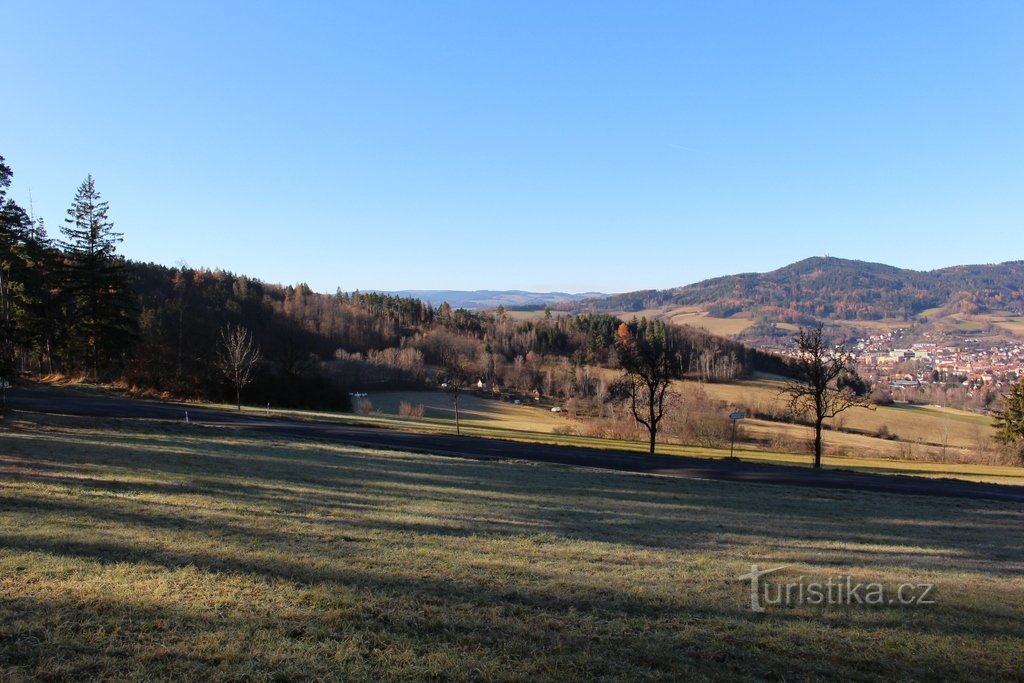 Vue du belvédère vers le NW