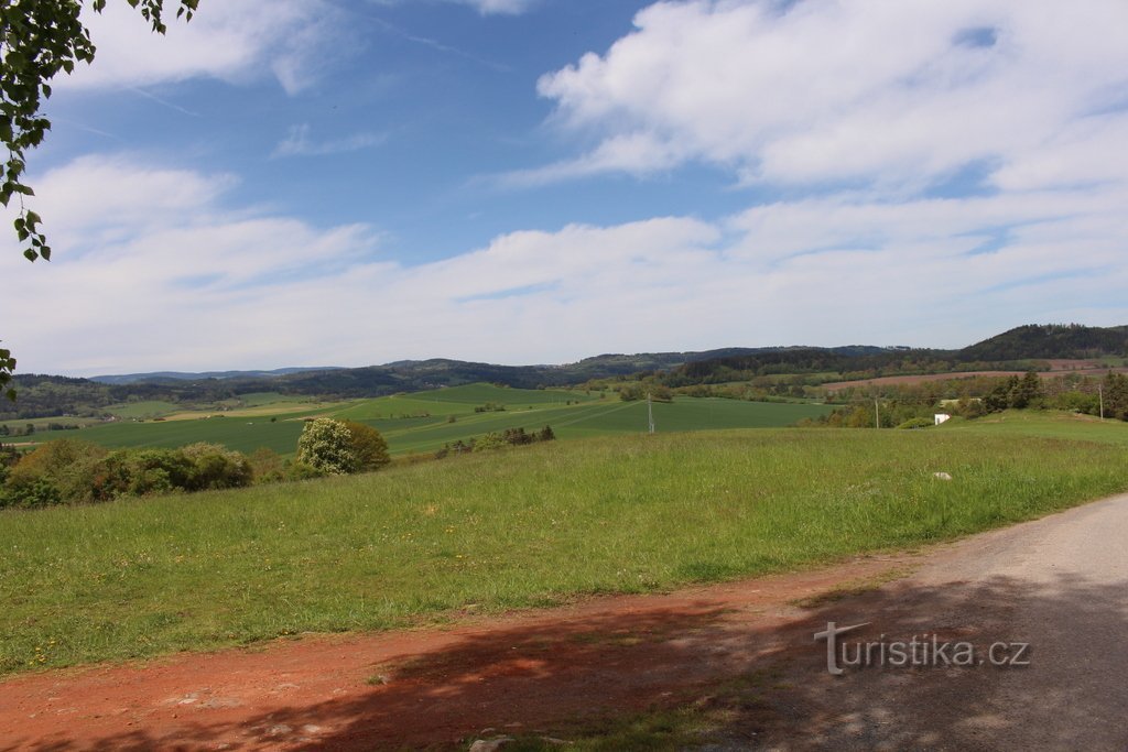 Aussicht vom Aussichtspunkt Rovina und Křížovka