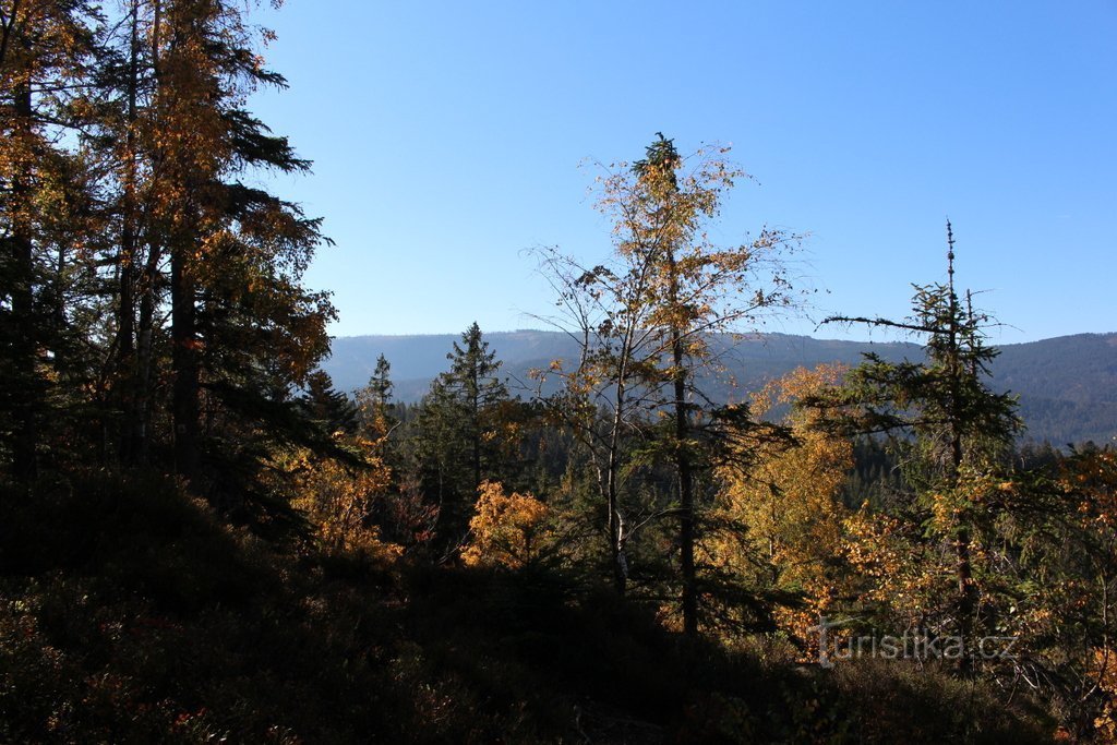 View from the viewpoint on Velký Kokrháč