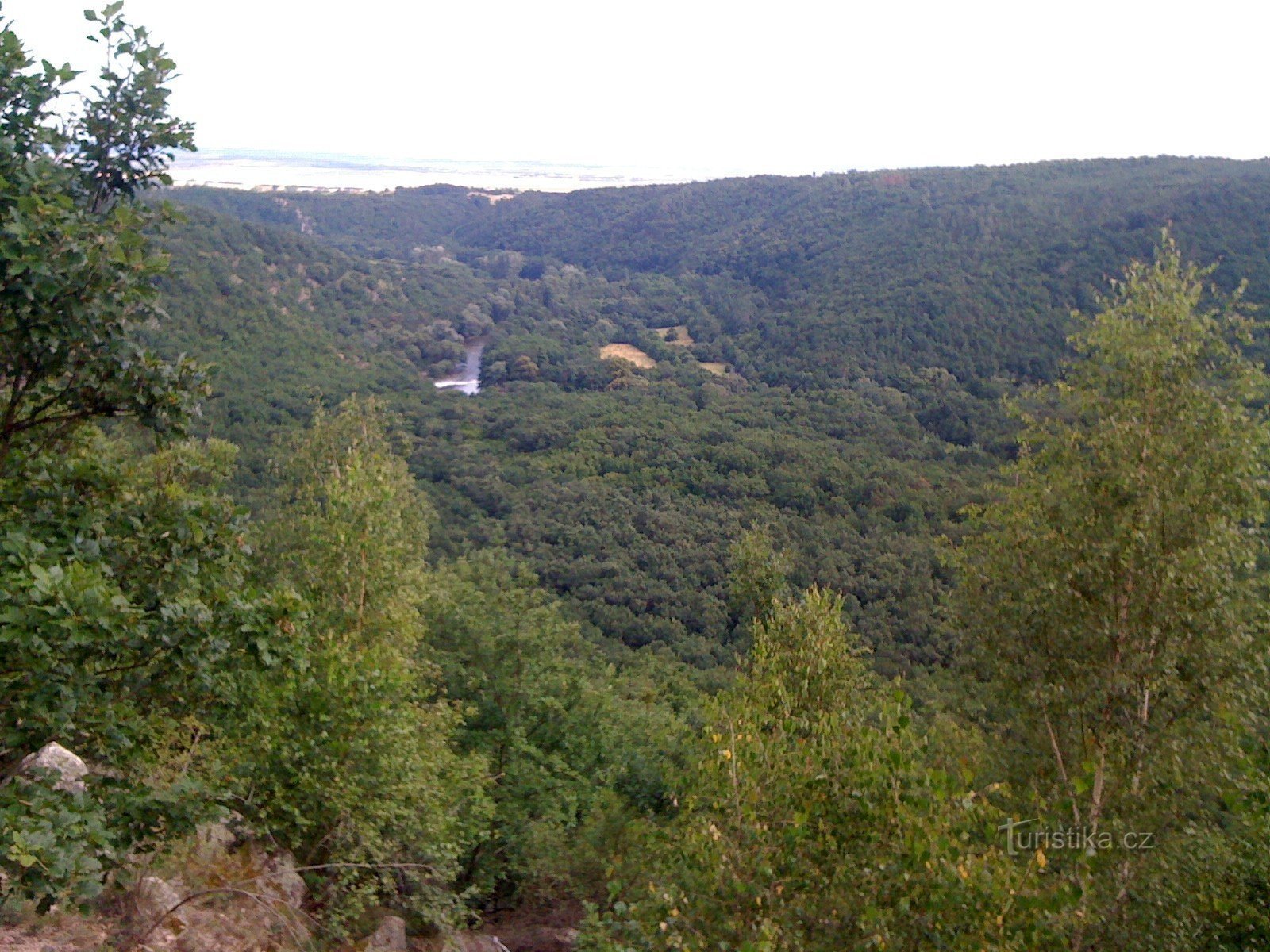 widok z punktu widokowego Železne Schody