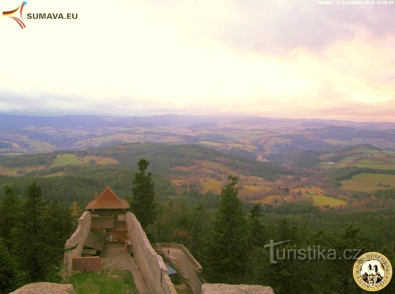 Vista da webcam Kašperk