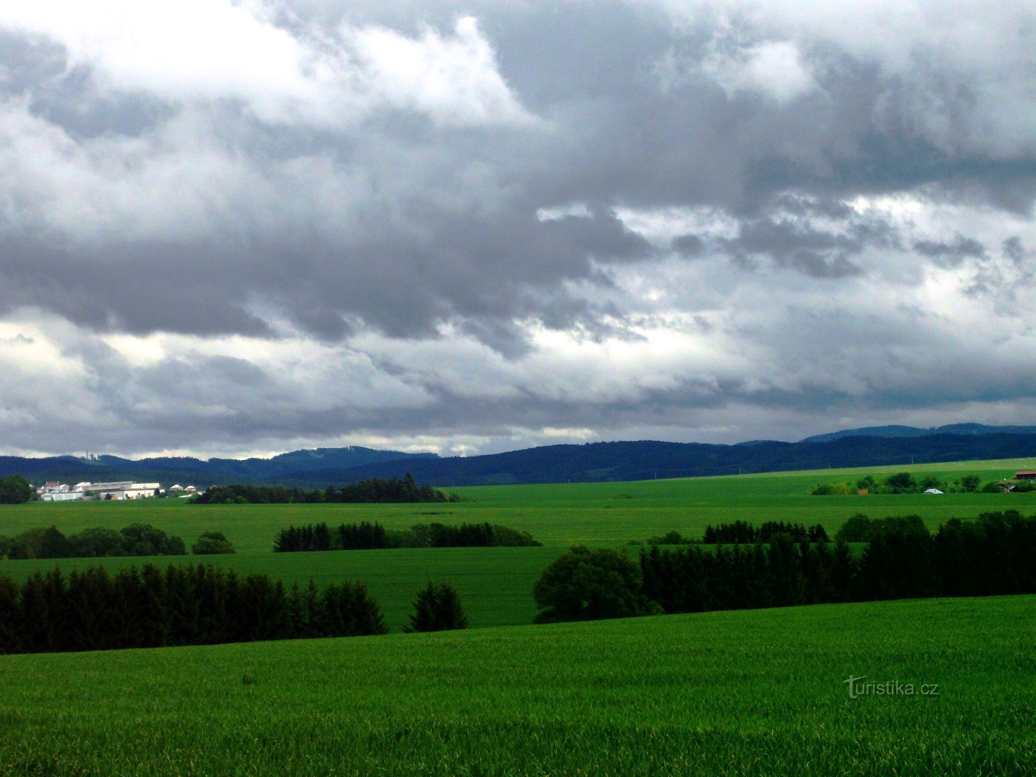 view from the Štípa - Velíková road