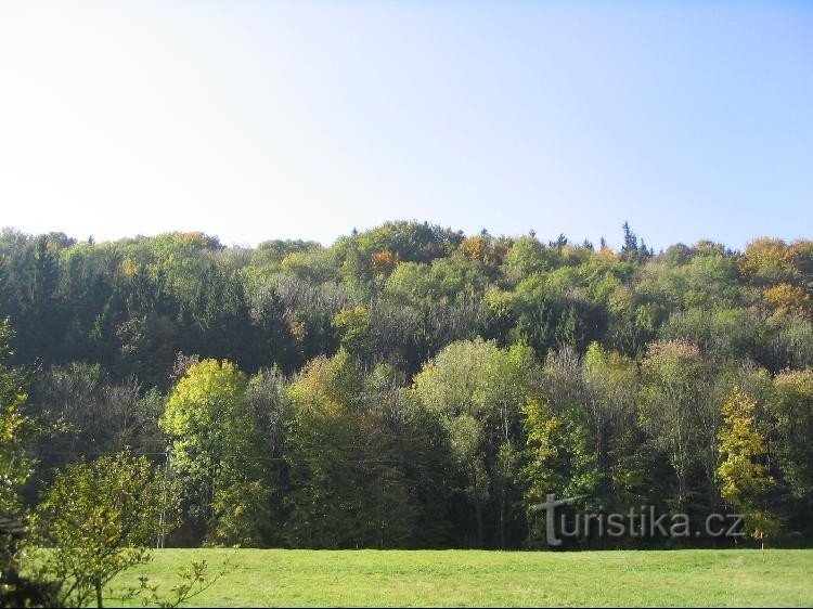 Vue depuis la route de Kozlovice à Hukvaldy