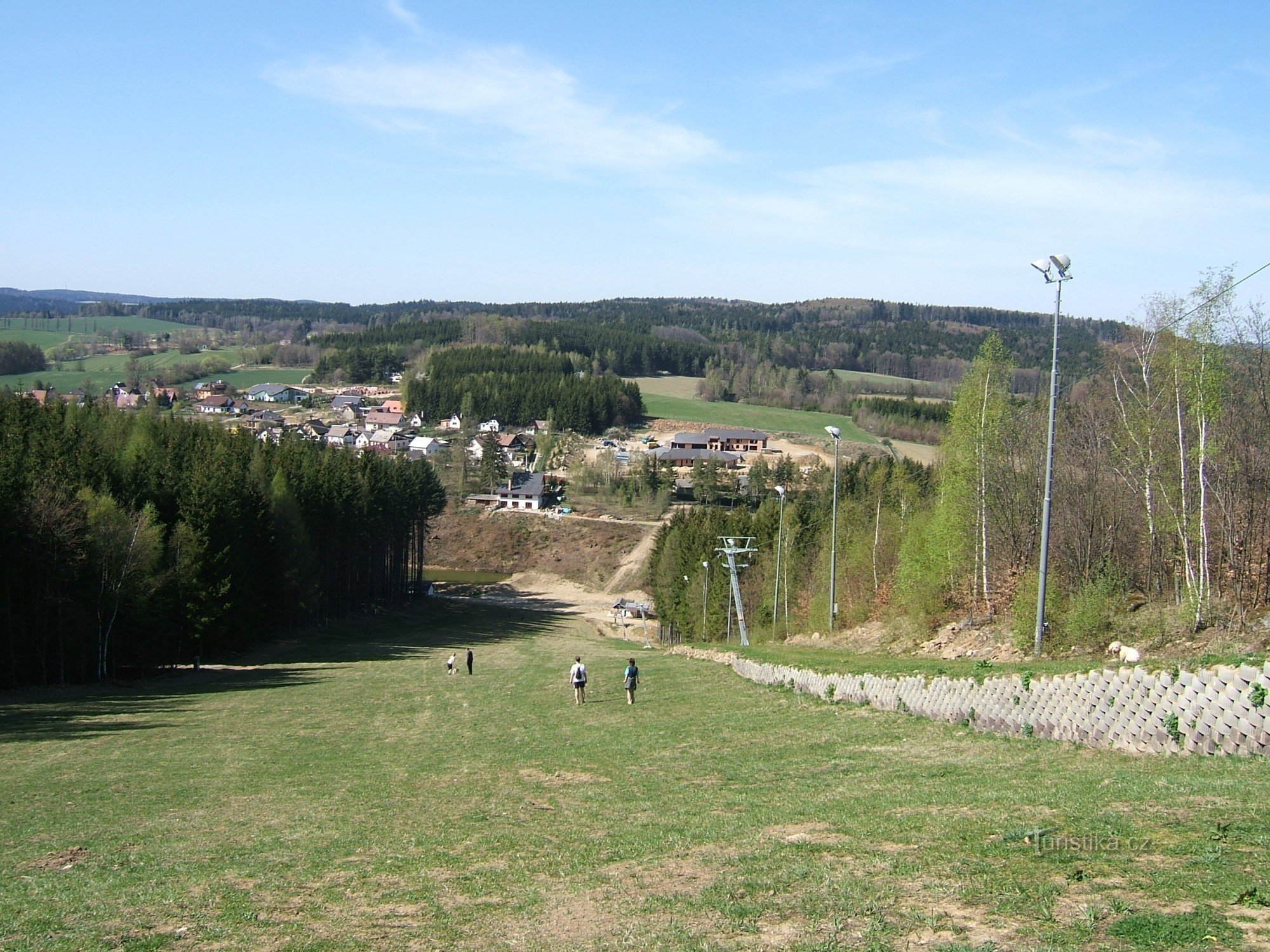 View from the slope to Zborna