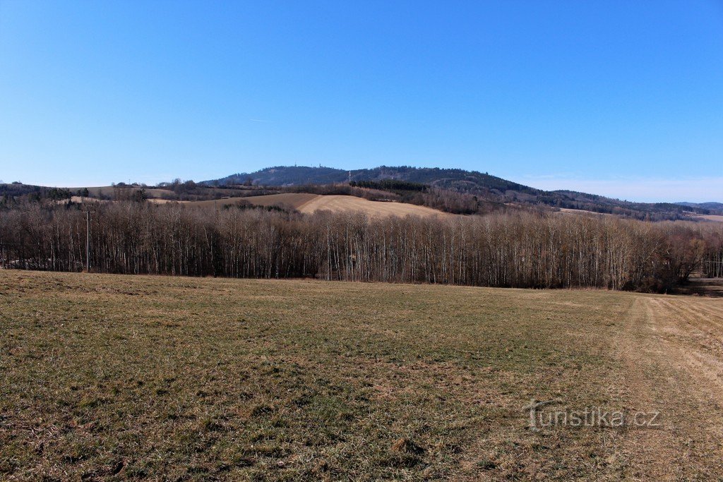 View from the slope of Hora to Svatobor