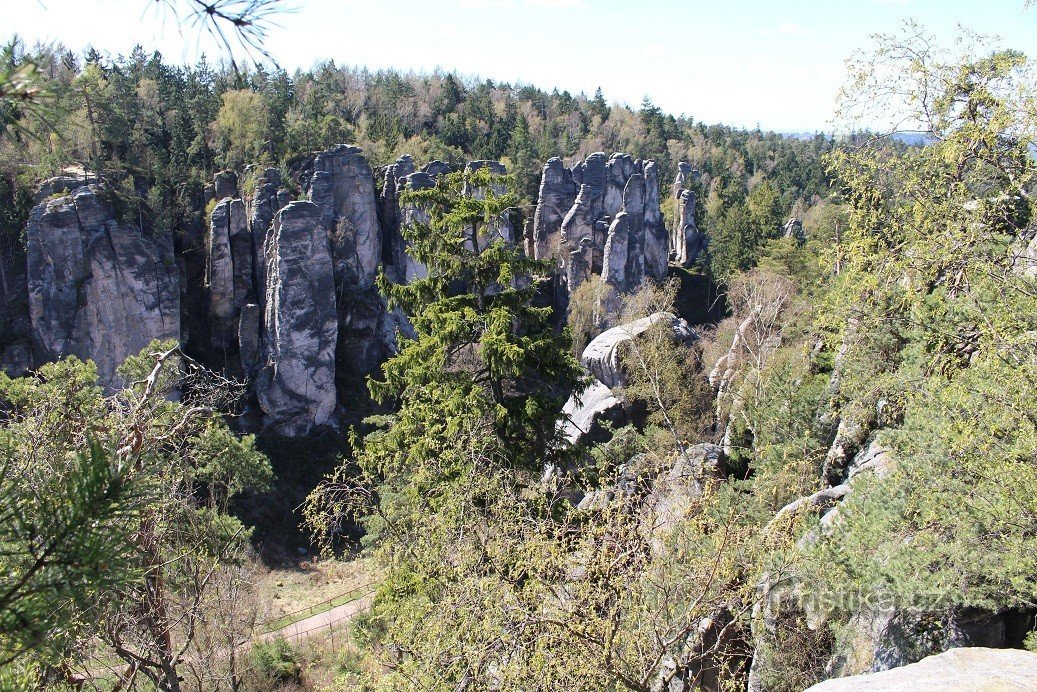 View from Všeček's viewpoint