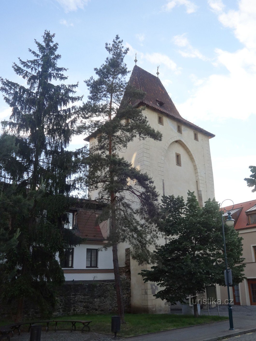 Vue du jardin du restaurant