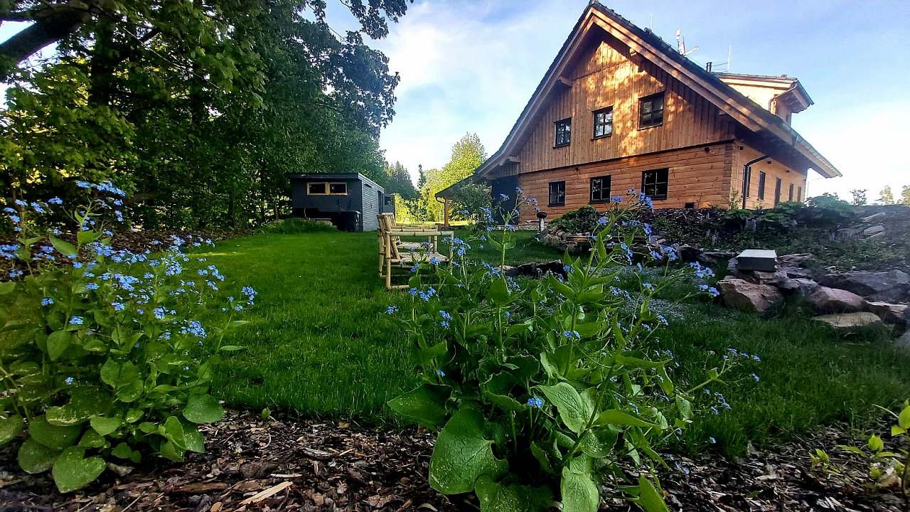 vista desde el jardin