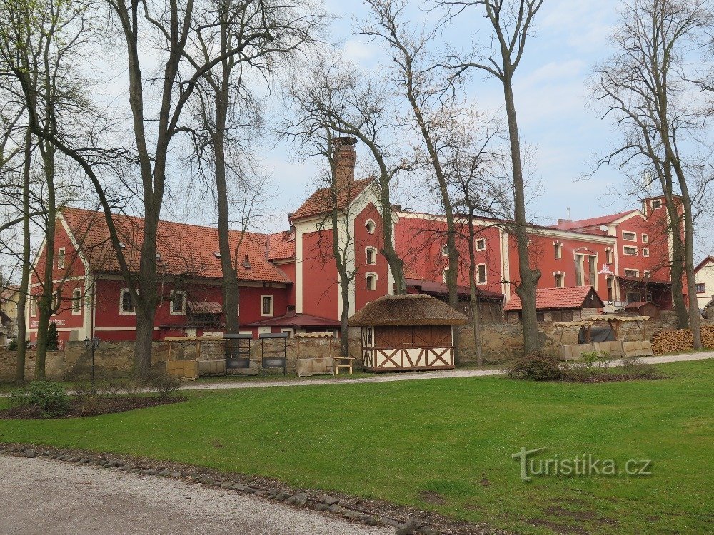 uitzicht vanaf het kasteelpark