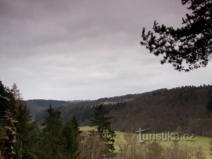 View from the ruins of Libštejn