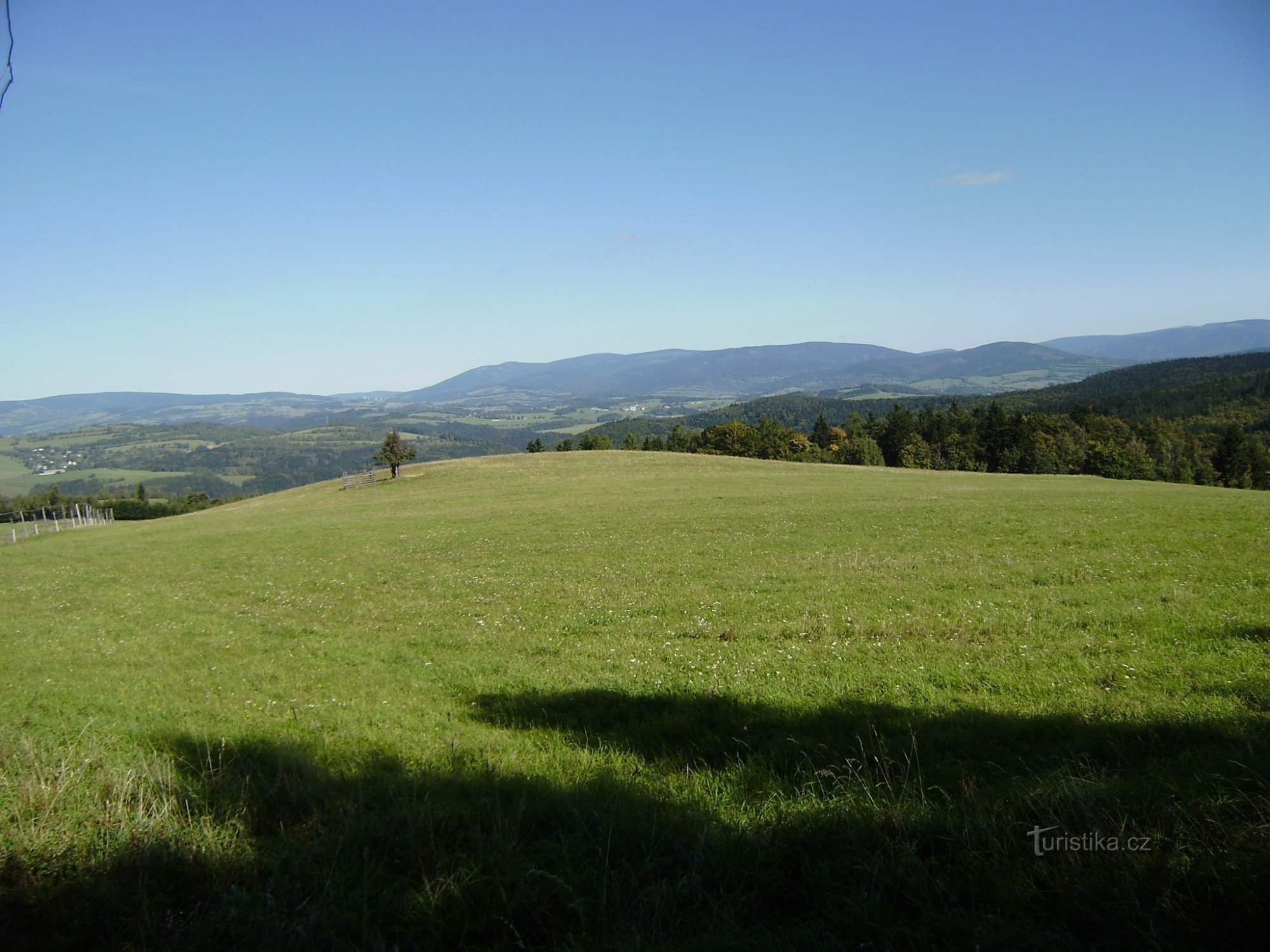 Vista de baixo de Lysina para NE