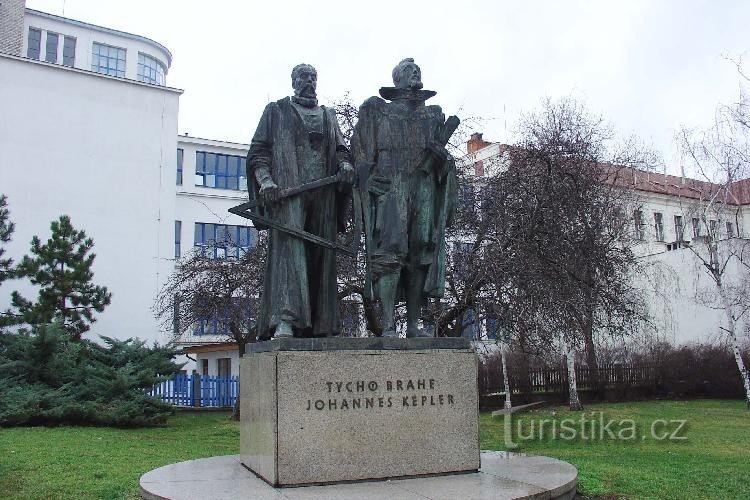 Pohořelec: Tycho Brahe și Johannes Kepler - Hradčany, Pohořelec pe strada Parléřova