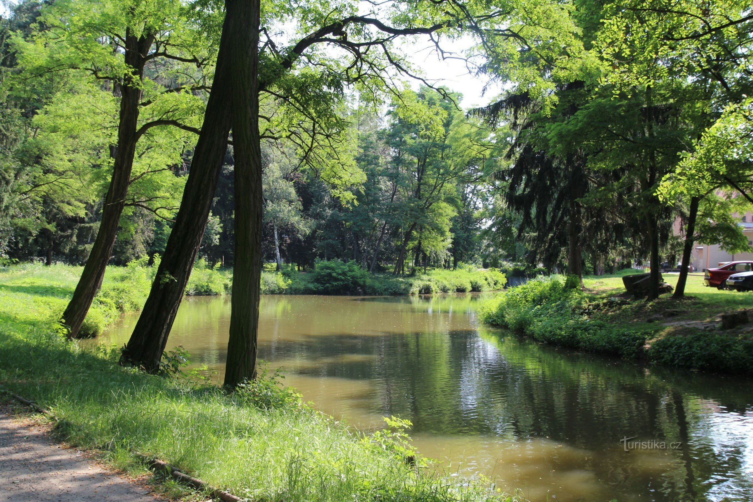 Pohořelice - parque de la ciudad en 2012