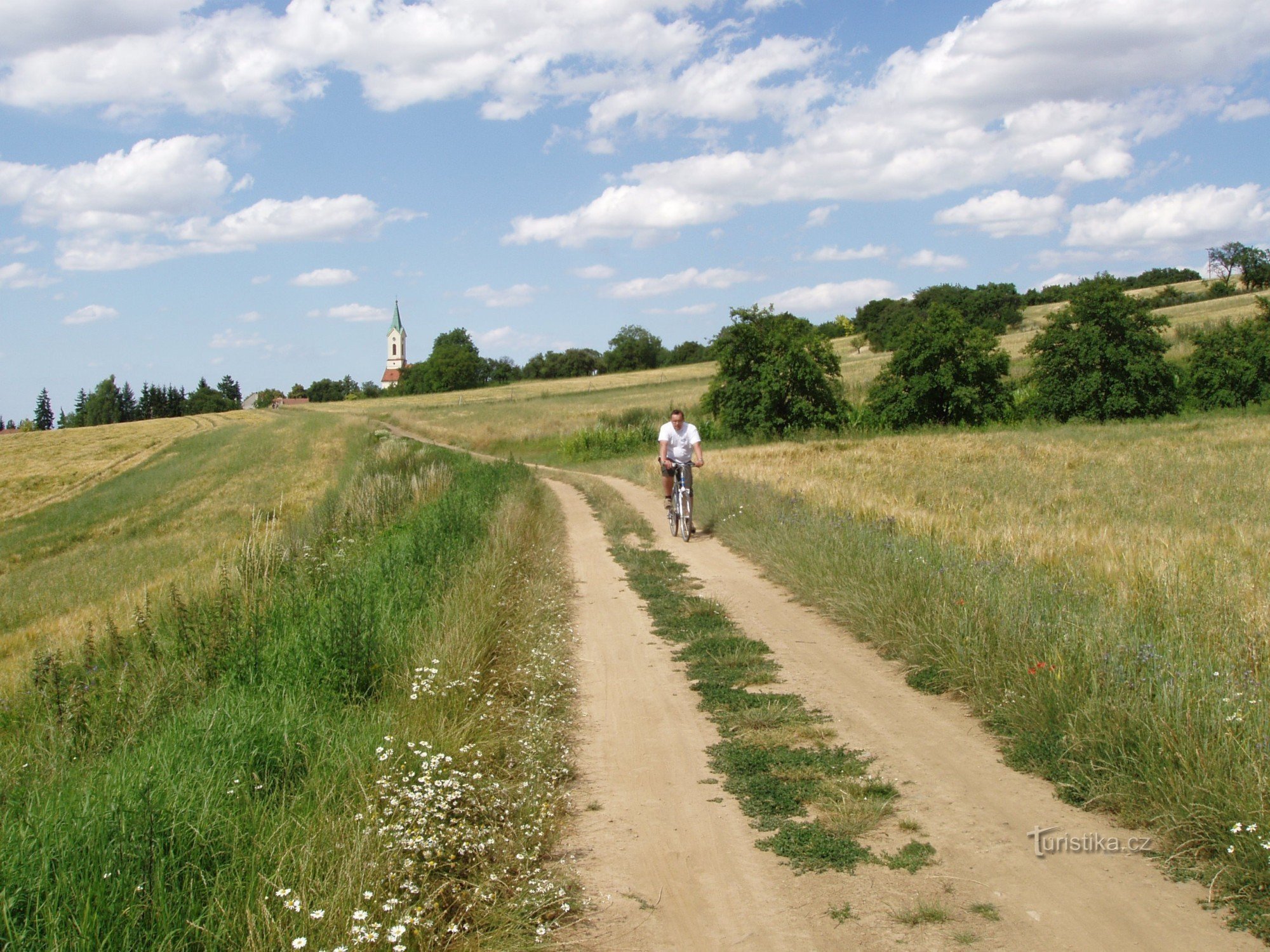 Sur le chemin de terre de Tištín à Švábenice