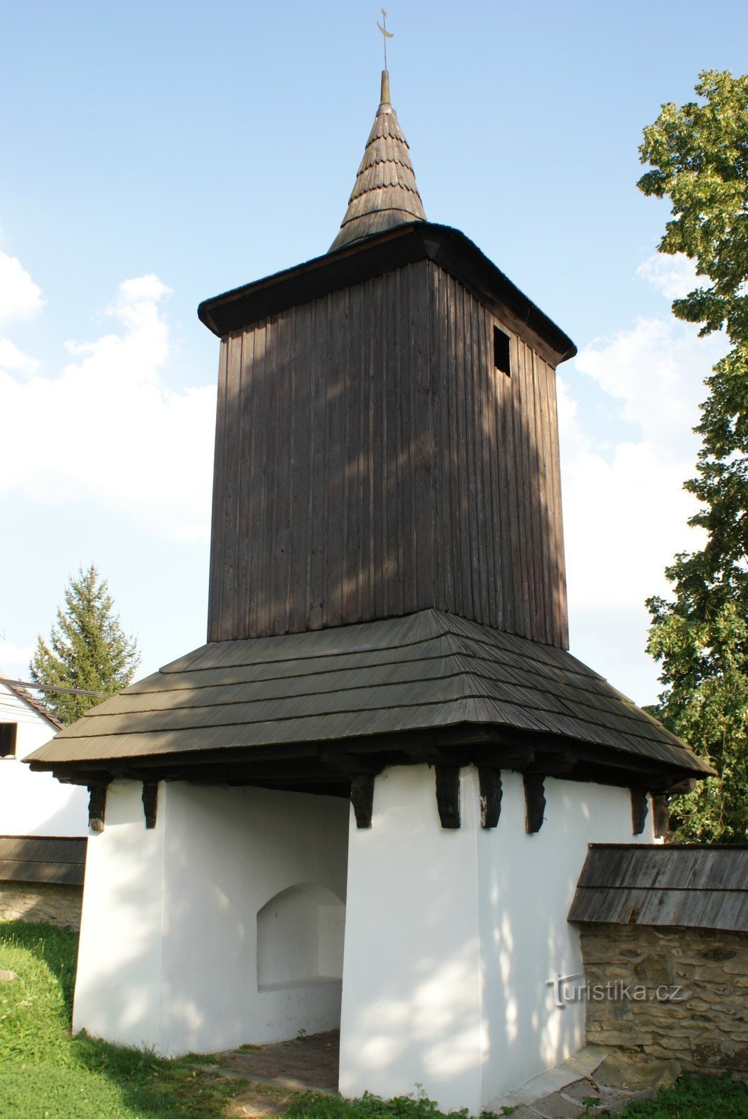 half-timbered belfry