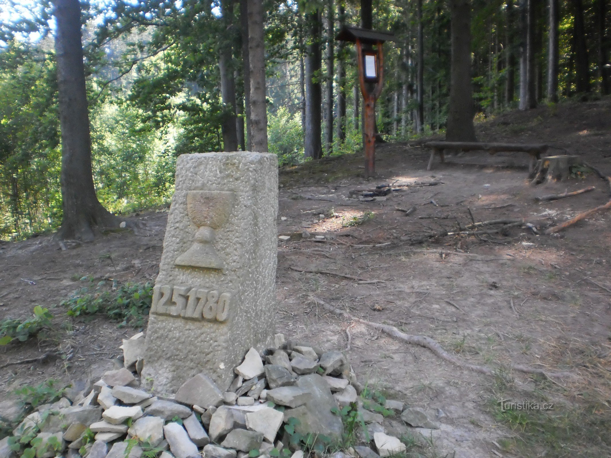 Memorial to the secret meeting of evangelicals in Seninka in Vsetínsk