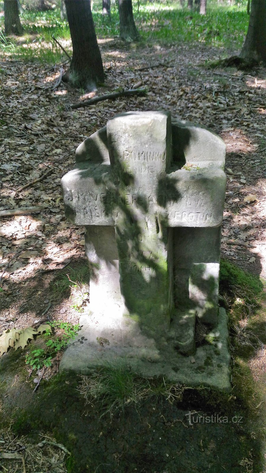 Memorial in the forest near Žerotín.