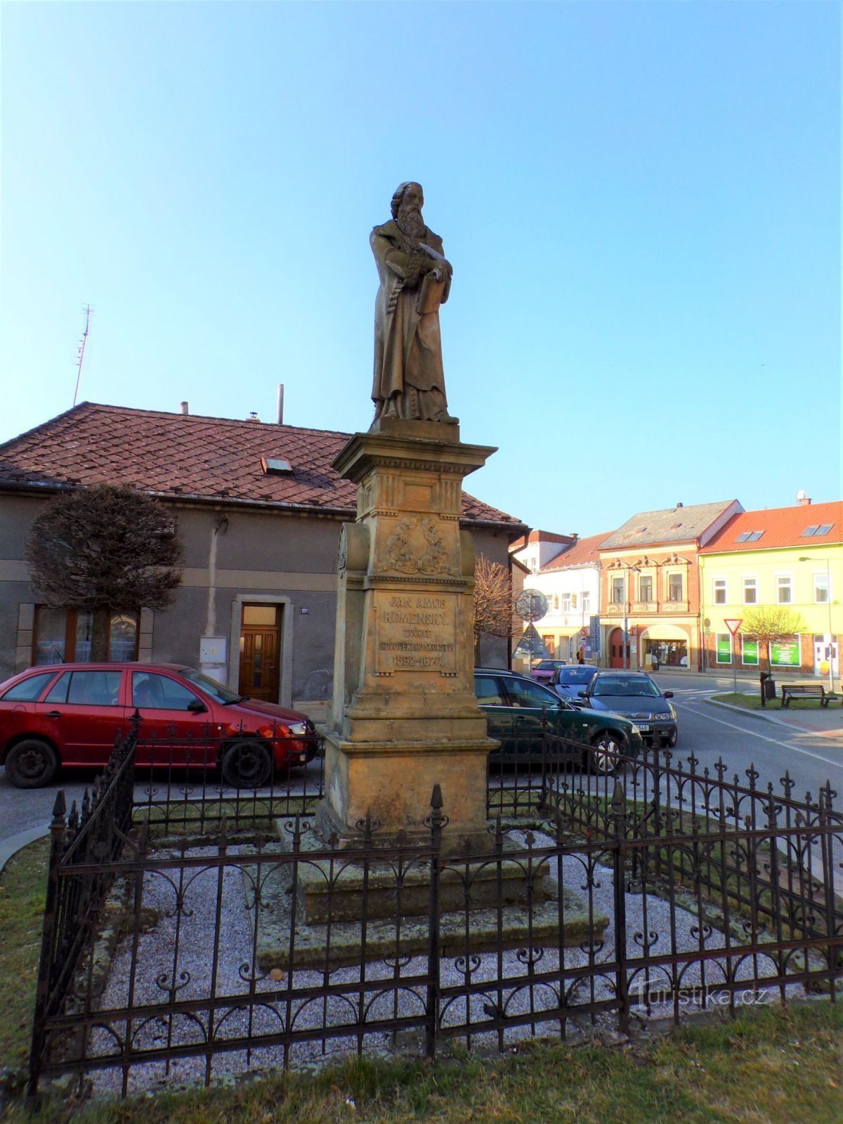 Monument til Jan Amos Comenius (Hořice, 25.3.2022/XNUMX/XNUMX)