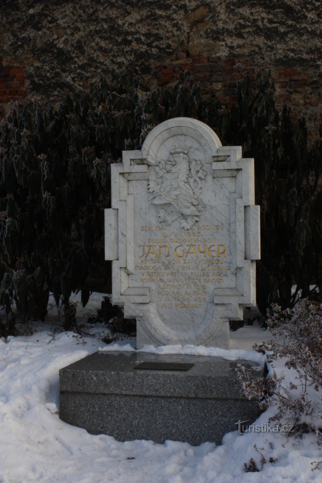 Monumento a Jan Gayer Na Marku em Přerov