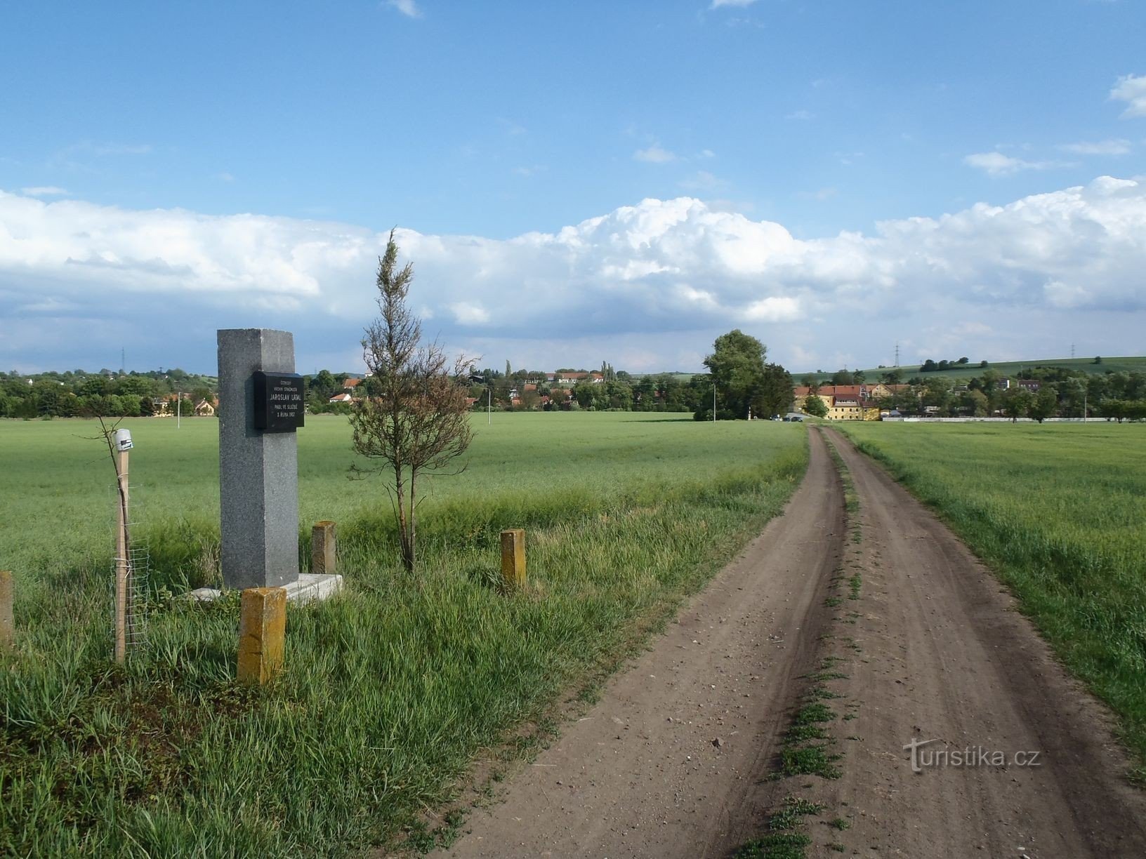 Monument to Jaroslav Látal - road to Vázany nad Litavou - 2.6.2012