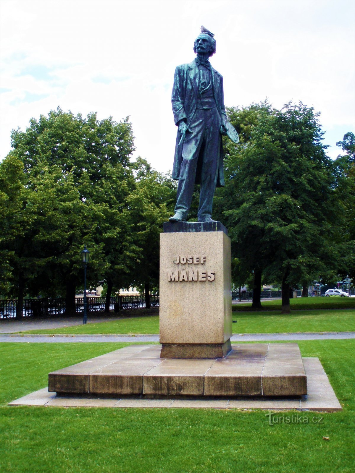 Monument till Josef Mánes (Prag, 9.7.2008 juli XNUMX)