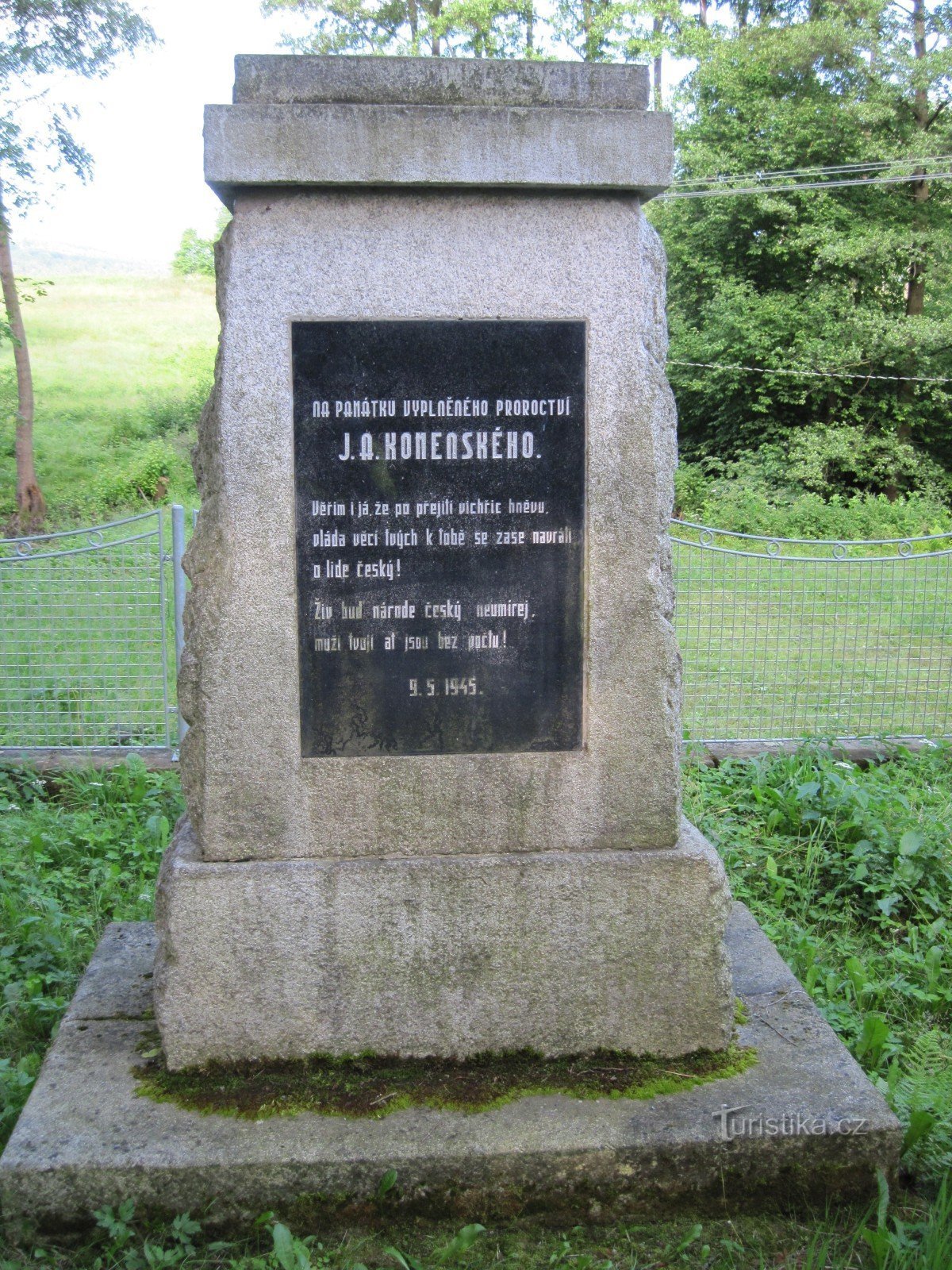 Μνημείο για το τέλος II. Παγκόσμιος Πόλεμος Dlouhá Stropnice
