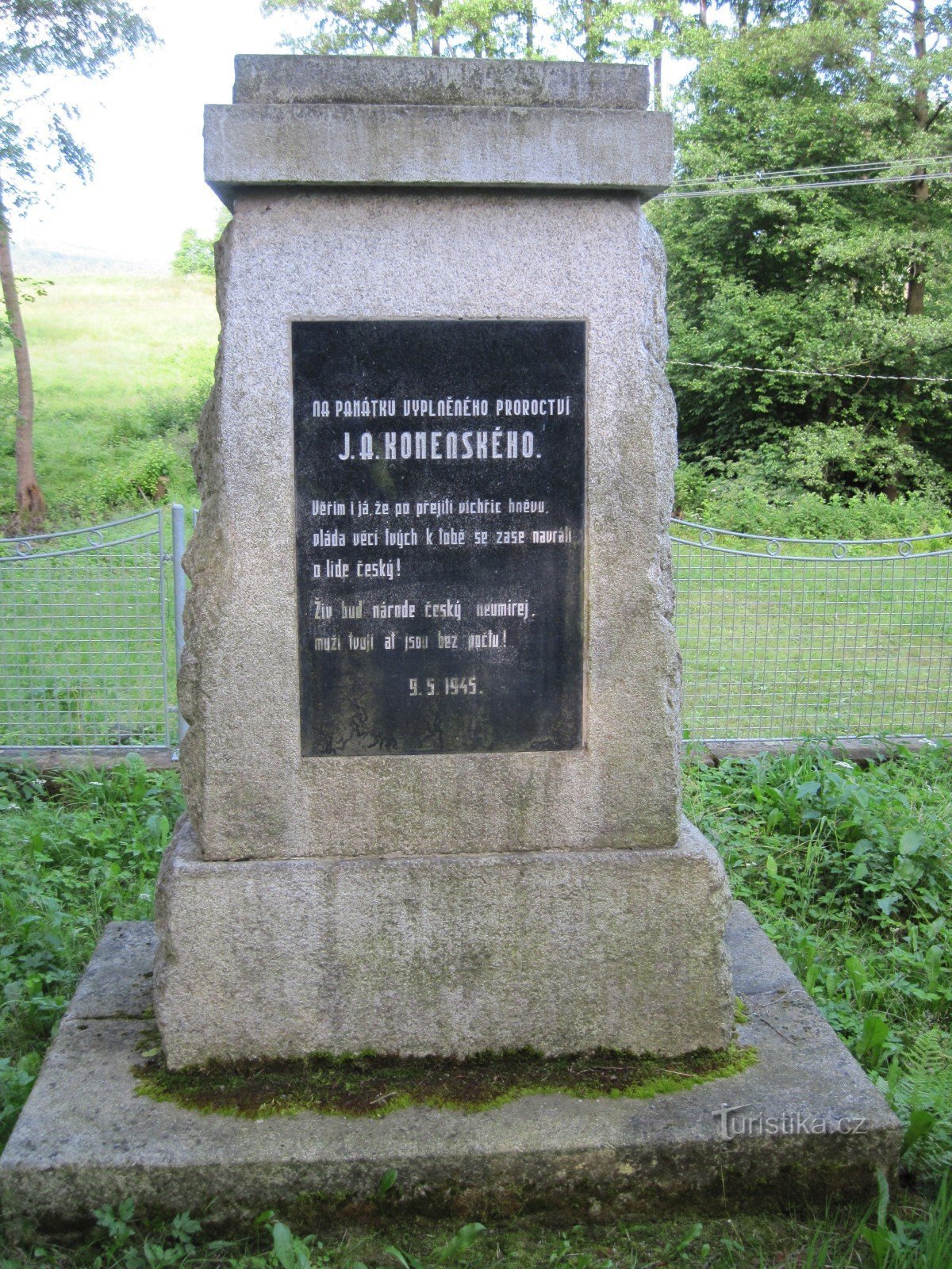 Monument til afslutning II. Verdenskrig Dlouhá Stropnice