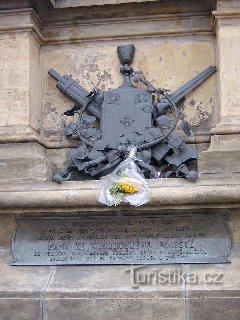 Monument voor koning George van Poděbrady - detail