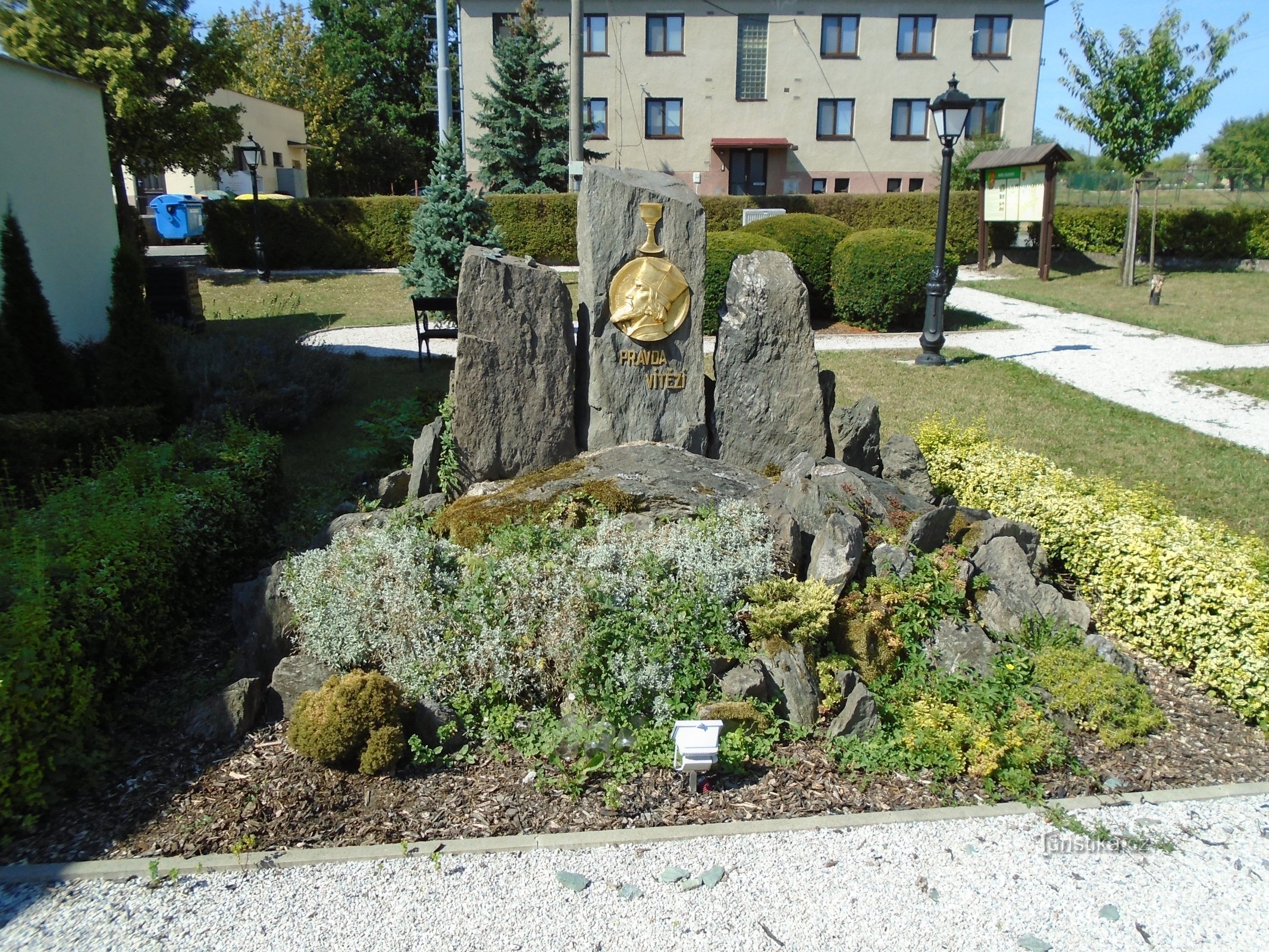 Monument till M. Jan Hus (Jílovice, 13.8.2018 augusti XNUMX)