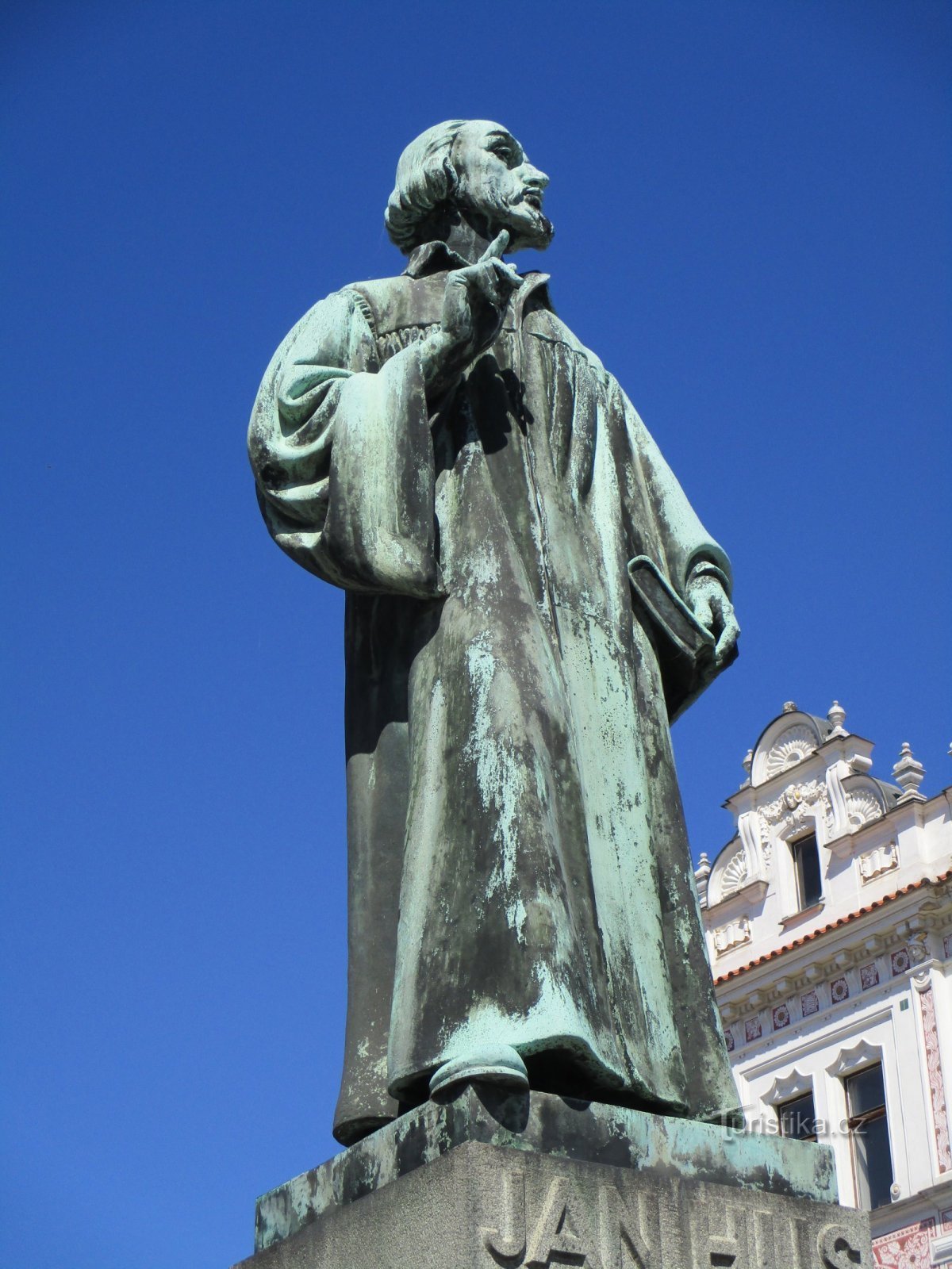 Monumento a M. Jan Hus (Roudnice nad Labem, 31.7.2020/XNUMX/XNUMX)