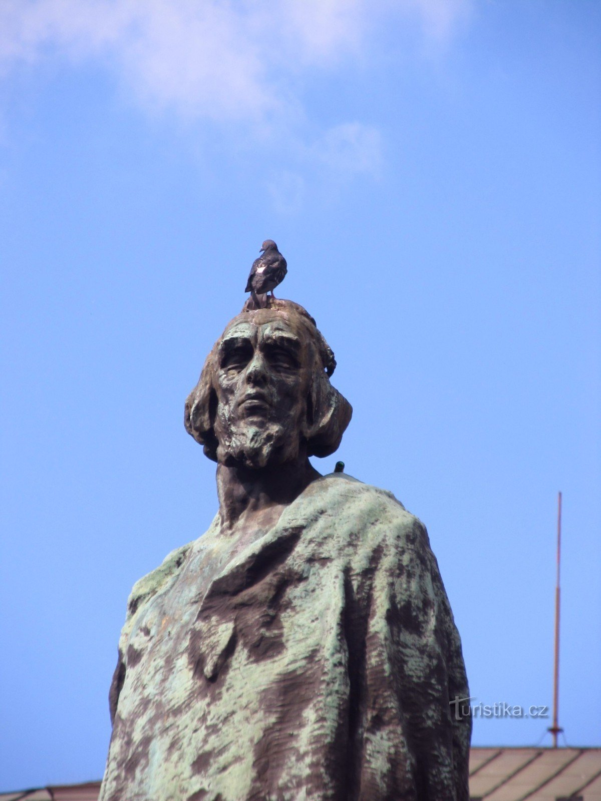 Monument til mester Jan Hus på Old Town Square i Prag
