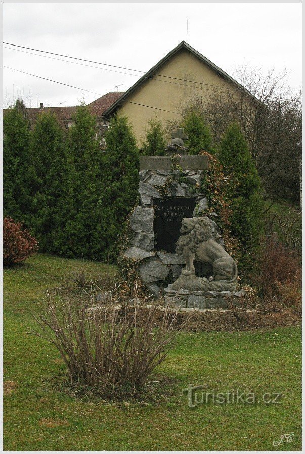 Monument voor de slachtoffers van de Eerste Wereldoorlog in Malá Lhota