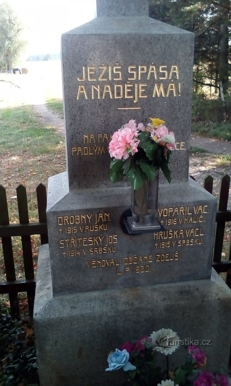 Monument voor de slachtoffers van de Eerste Wereldoorlog in Mokrá Lhota