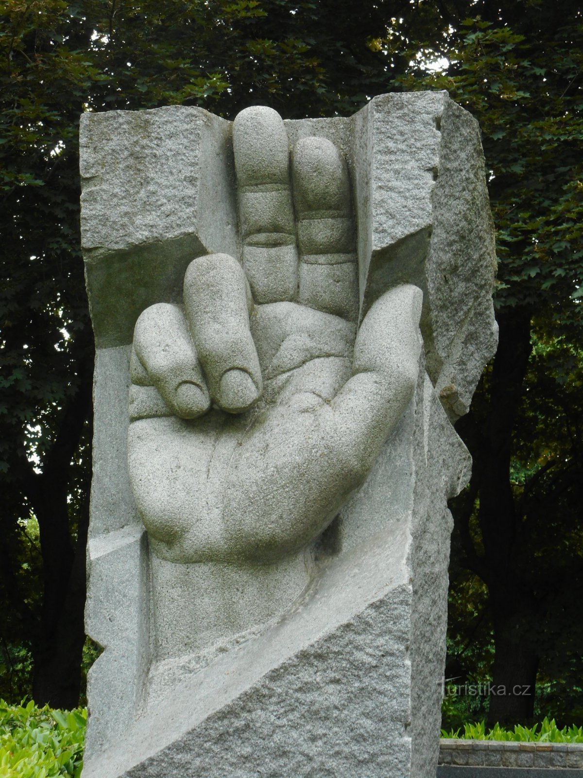 Monument for ofrene for XNUMX. og XNUMX. verdenskrig Verdenskrig i Chrudim