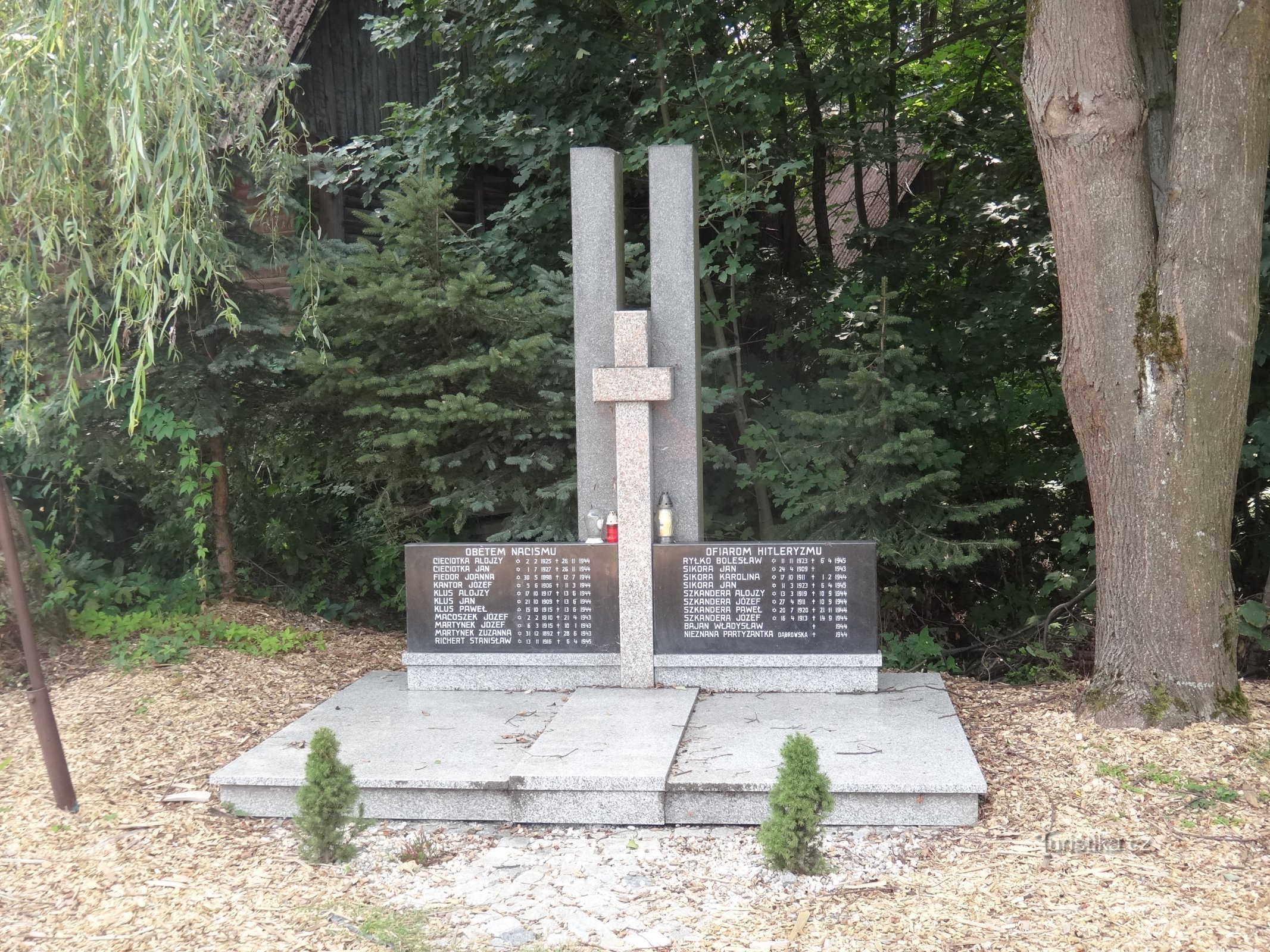 et monument over nazismens ofre