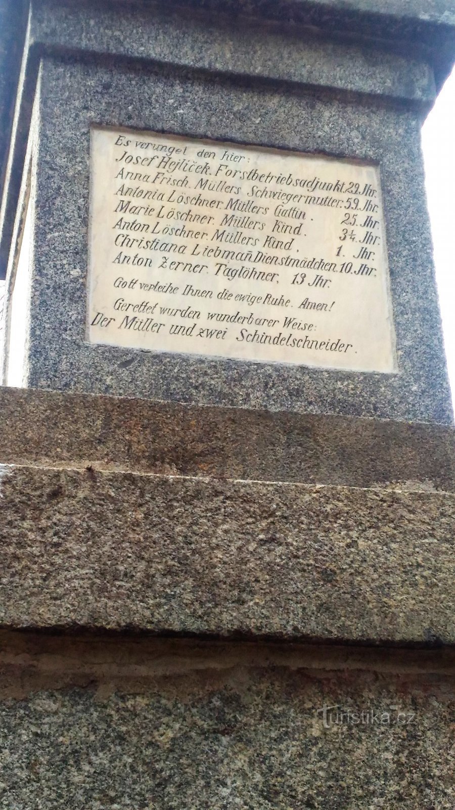 Monument to flood victims in Stebno