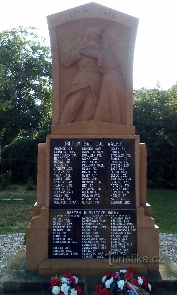 Monument voor slachtoffers van wereldoorlogen in Svítkov