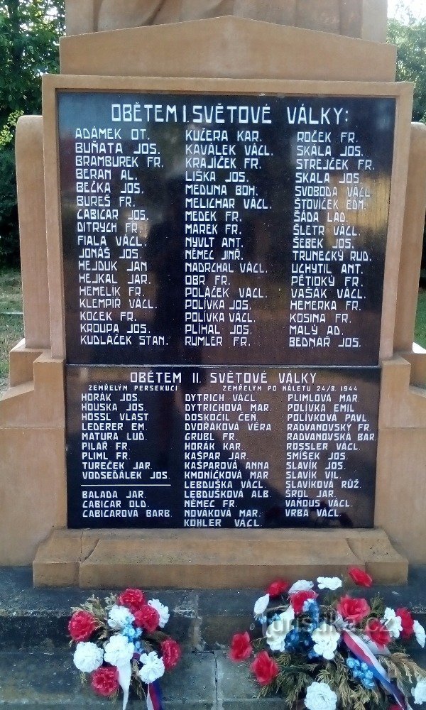 Monument aux victimes des guerres mondiales à Svítkov