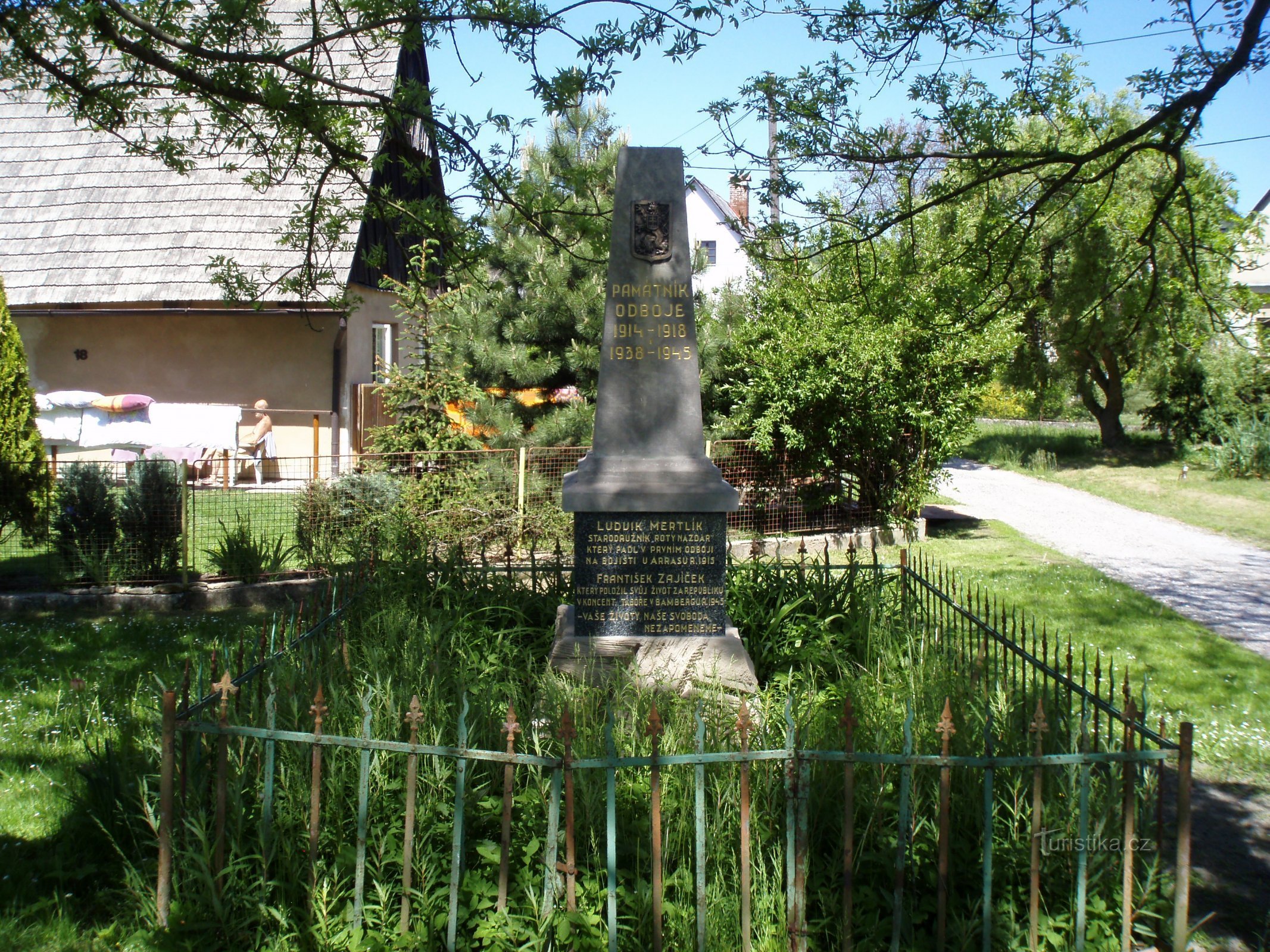 Monument to those who died in both world wars (Velká Bukovina)