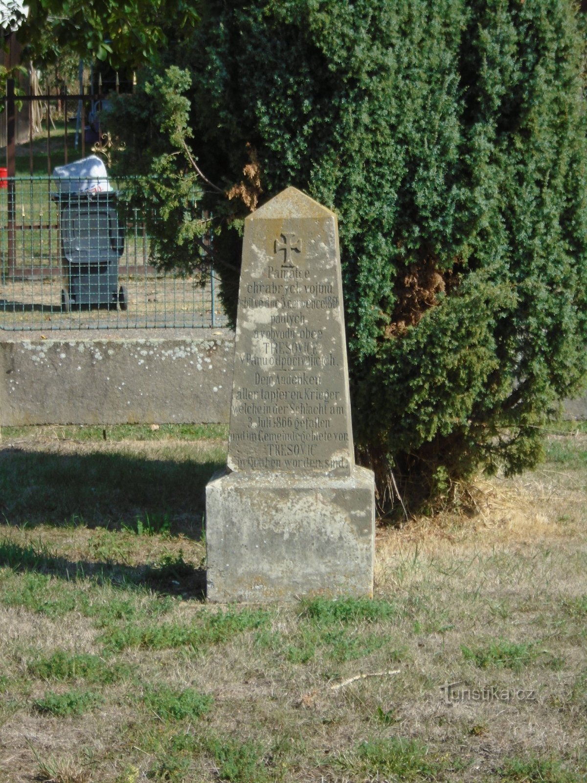 Az 1866-os porosz-osztrák háborúban elesettek emlékműve (Třesovice)