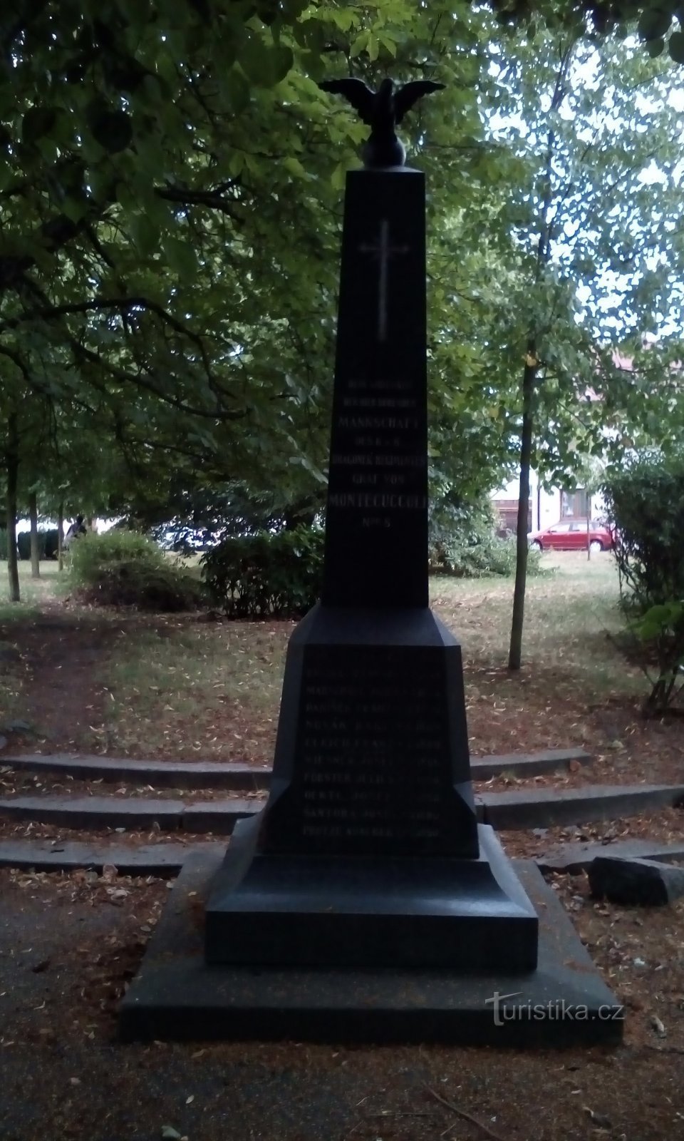 Monument til medlemmer af Grev Montecuccolis 8. Dragonregiment