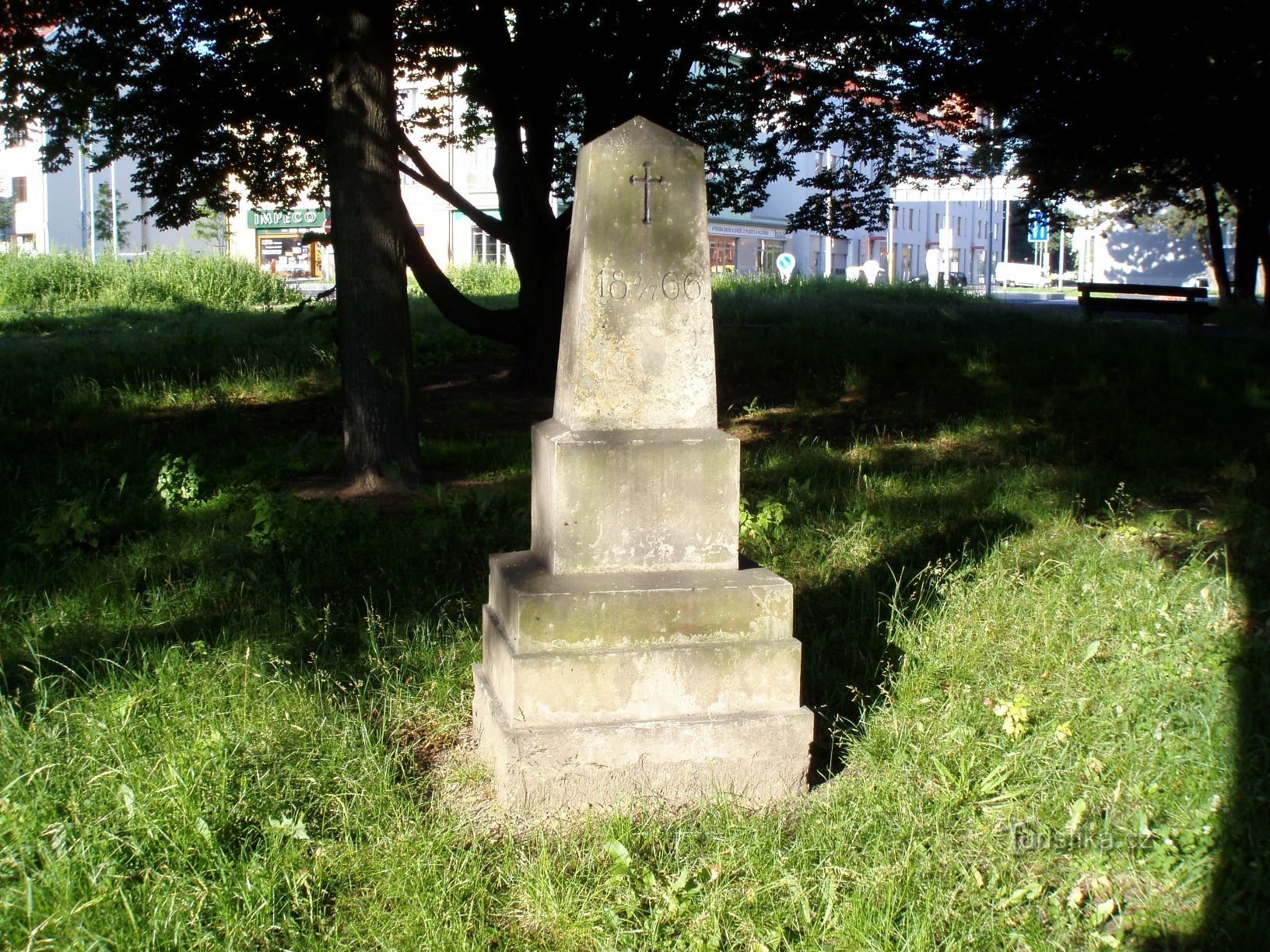 Pomnik wojny prusko-austriackiej 1866 r. na placu Blažíčk (Hradec Králové, 24.6.2012)